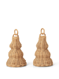 Jólaskraut BRAIDED BELL BAUBLES 2/pk