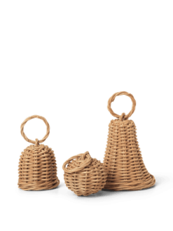 Jólaskraut BRAIDED BELL BAUBLES 3/pk