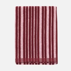 Handklæði RAIDE 70x150 burgundy/bleik