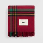 Teppi Lambsull 140x200 Red Plaid