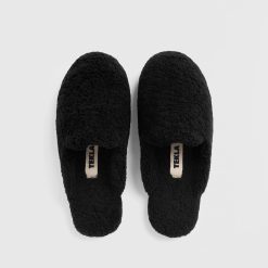 Inniskór Shearling TEKLA Black XS