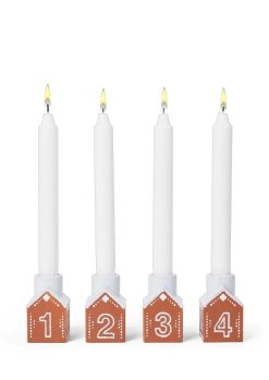 Aðventustjaki GINGERBREAD H7,5 4stk