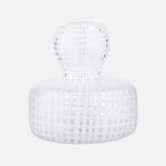 Vasi FLOWER glær, hvítur