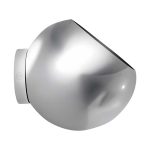 Blómapottur á vegg GLOBE Ø17 silfur