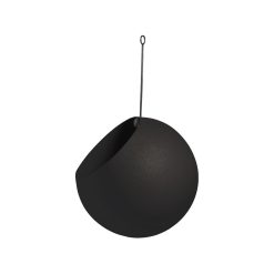 Blómapottur hangandi GLOBE Ø17 svartur