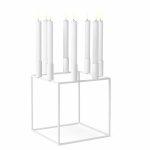 Kertastjaki KUBUS 8, hvítur