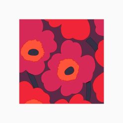 Servíettur UNIKKO red/lilac