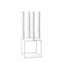 Kertastjaki KUBUS 4, hvítur