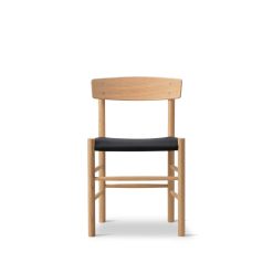 Stóll J39 eik/ljósolía, ákl.Canvas