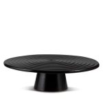 Kökudiskur á fæti Ø32 H9 keramik/svart