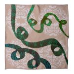 Silkislæða ÁSA drapplit