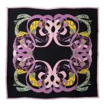 Silkislæða BERG svört