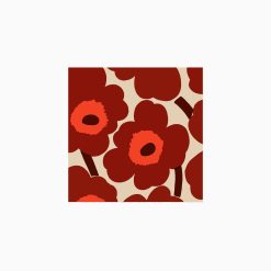 Servíettur UNIKKO red/cream