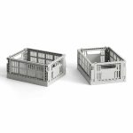 Kassi COLOUR CRATE Mini 2/pk light grey