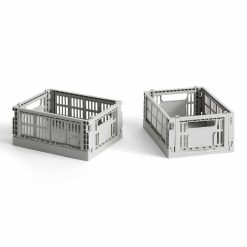 Kassi COLOUR CRATE Mini 2/pk light grey