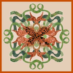 Silkislæða KOLKA drapplit