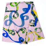 Silkislæða DÖGG bleik