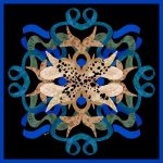 Silkislæða KOLKA svört