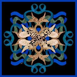 Silkislæða KOLKA svört