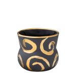 Espressobolli SPÍRALL svartur/gylltur