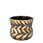 Espressobolli FISKIBEIN svartur/gylltur