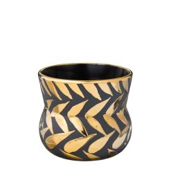 Espressobolli FISKIBEIN svartur/gylltur