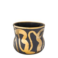 Espressobolli FLÆÐI svartur/gylltur