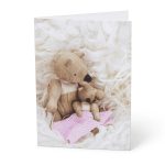 Kort A6 Birnir barnalag, bleikt