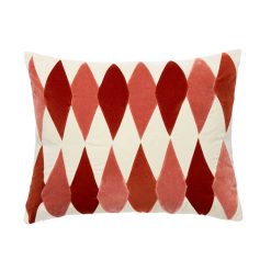 Púði FRANCES 50x60 blush/dark red