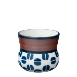 Espr.bolli KAFFIBAUNIR blár/brúnn toppur