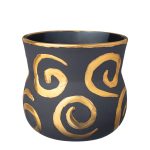 Bolli SPÍRALL svartur/gylltur