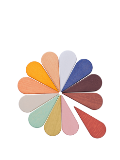 Kubbar PETAL PLAY 12 stk. multi