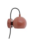 BALL Vegglampi Ø12, Glossy Red