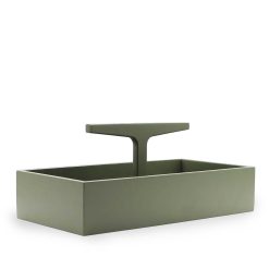 Áhaldabox TOOLBOX lágt, eik/grænt