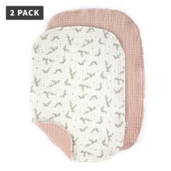 Klútur á skiptidýnu múslin 2/pk po. rose