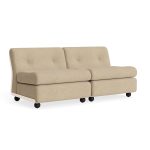 Sófi AMANTA 2 sæta, Cream beige grind