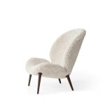 Stóll LODGE LOUNGE ákl.Curly Off-White