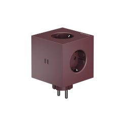 Fjöltengi SQUARE 2 m/USB C, Mulberry R