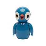 Tréstytta LUCKY fugl ljósblá