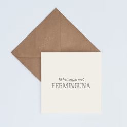 Kort TIL HAMINGJU MEÐ FERMINGUNA 13x13