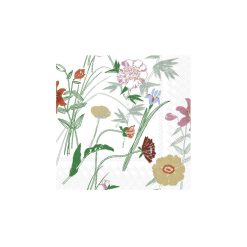 Servíettur Puutarhakutsut white