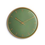 Veggklukka AJ CITY HALL Ø29 græn/gyllt