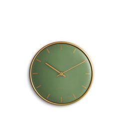 Veggklukka AJ CITY HALL Ø21 græn/gyllt