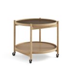 Bakkaborð Ø60 eik/olía, beige/brown