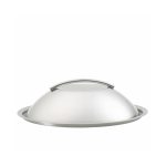 Lok á pott, kúpt Ø16cm SS