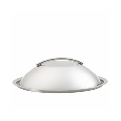 Lok á pott, kúpt Ø16cm SS