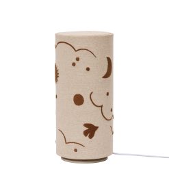 SKYE borðlampi Ø12xH26 natural/bronze