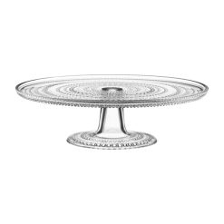 Kökudiskur á fæti KASTEHELMI 31cm glær