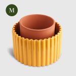 Blómapottur PAULA medium yellow