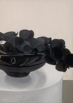 Plakat Black Flowers in a Vase 30x40